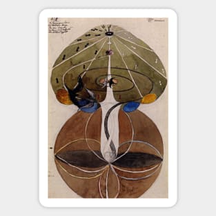 High Resolution Hilma af Klint The Tree Of Knowledge No 2 Series W 1915 Magnet